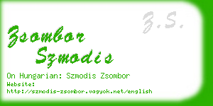 zsombor szmodis business card